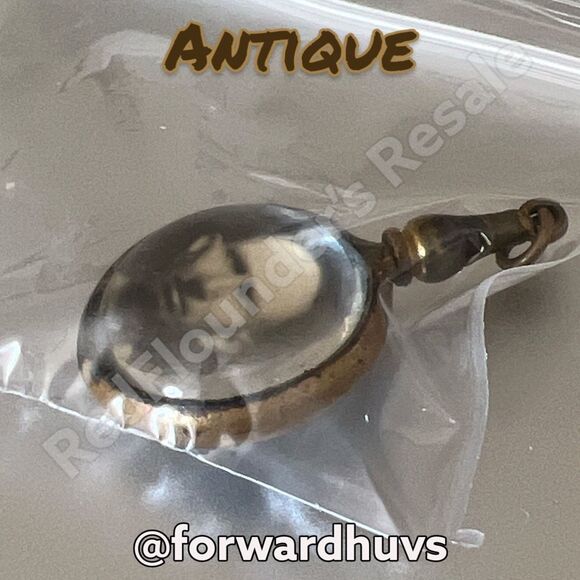 Victorian Antique Double Sided Mourning Pendant - Picture 8 of 10